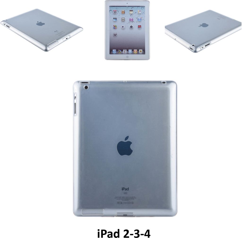 Apple Clear Back Cover Tablet for iPad 2-3-4