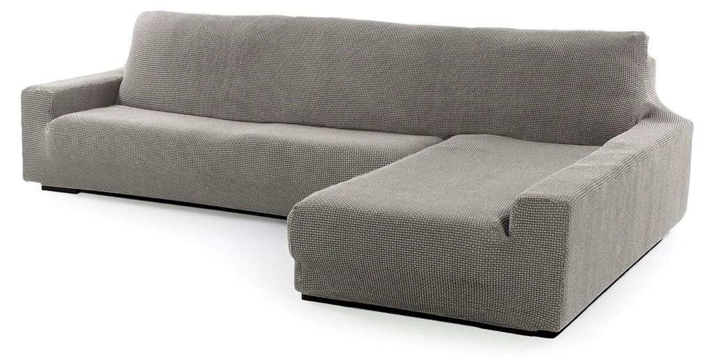 Super elastischer Chaise Longue Bezug, Sofabezug mit linker langer Armlehne, atmungsaktiv, bequem und langlebig, kompatible Sofaabmessungen (210-34...