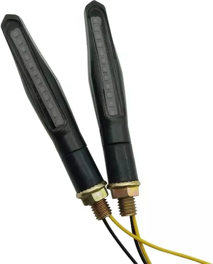 Indicateur de Direction LED Moto RV68 Homologué ECE - Paire Noir Fumé