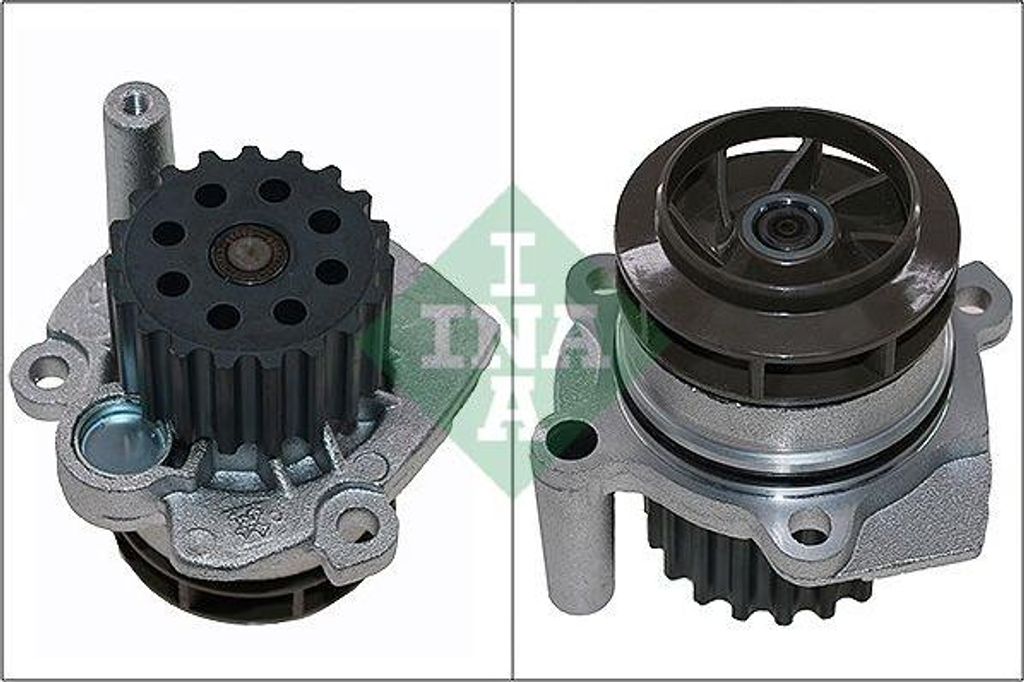 INA 538 0060 10 Wasserpumpe, Motorkühlung OE 03L121011C kompatibel mit A4 8K, A5 8T, A5 8F, A6 4G, Q3, Q5, Octavia, Rapid, A1 8X, A3 8P, TT, Alham...