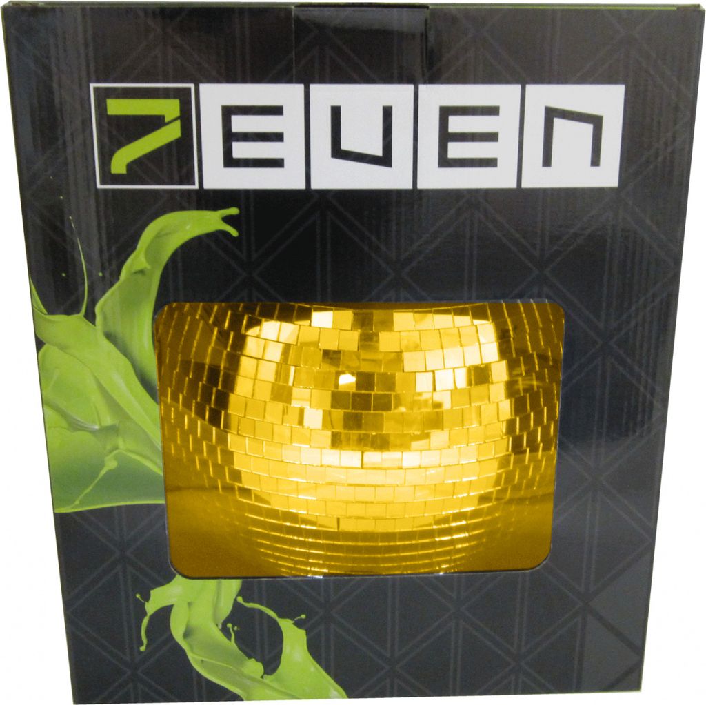 Spiegelkugel GOLD 30cm mit Motor (inkl. Zweiter Produktbild 
