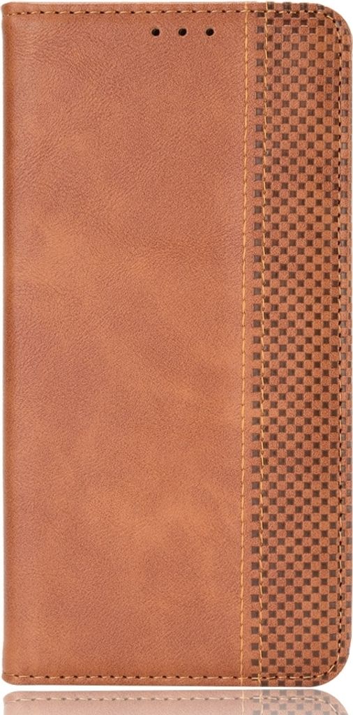 Mobigear Sensation Sony Xperia 1 V Hülle Klapphülle Geldbörse - Cognac