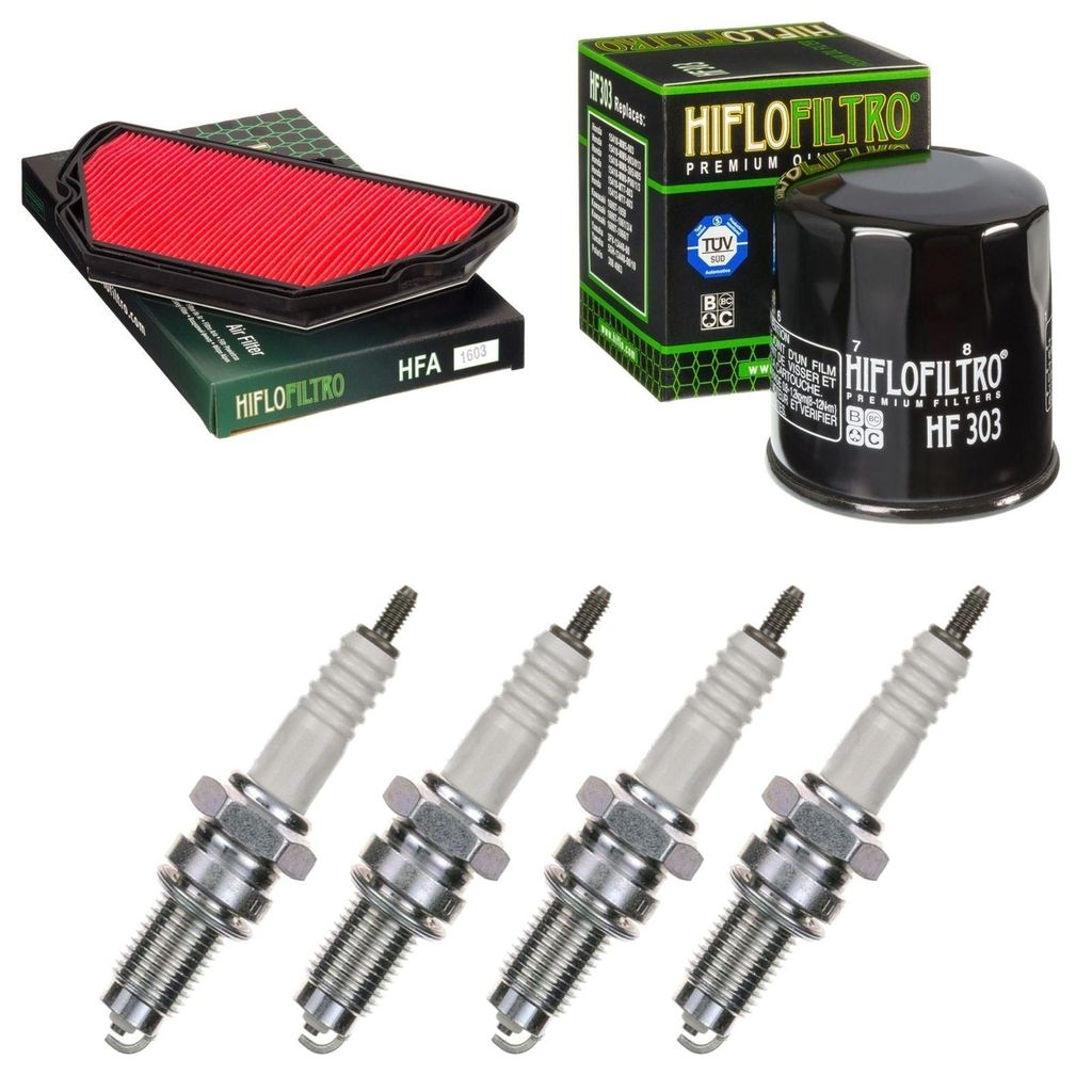 Service-Kit für Honda CBR 600 F 1999-2000 Luftfilter Ölfilter Zündkerzen von pamoto - Neu