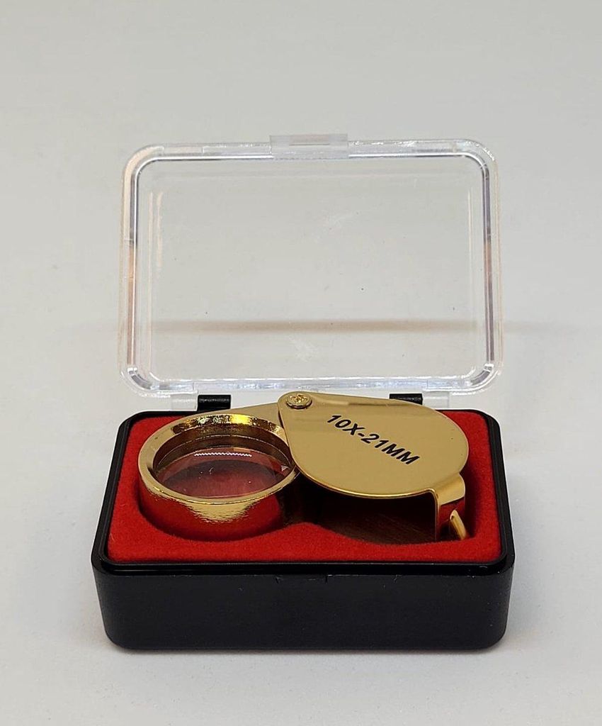 Jumada's - Loupe pratique - Mini - 10x21 mm - Or - Pour une Image du produit 