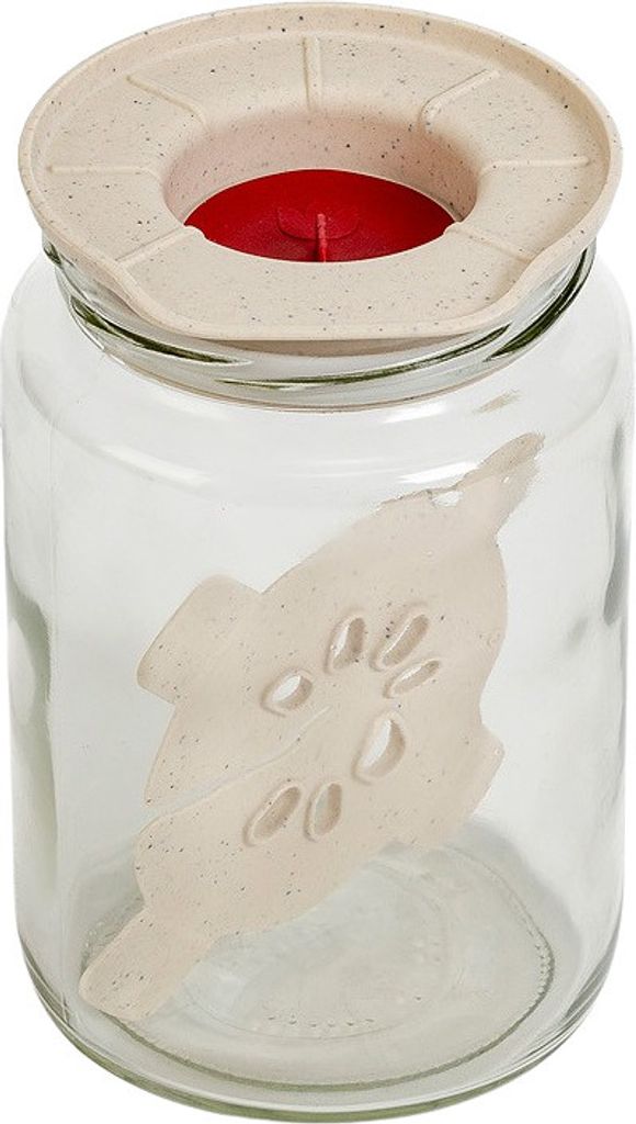 Dutchlander Fermentations-Set mit speziellen Deckel mit Glasbehälter Rot