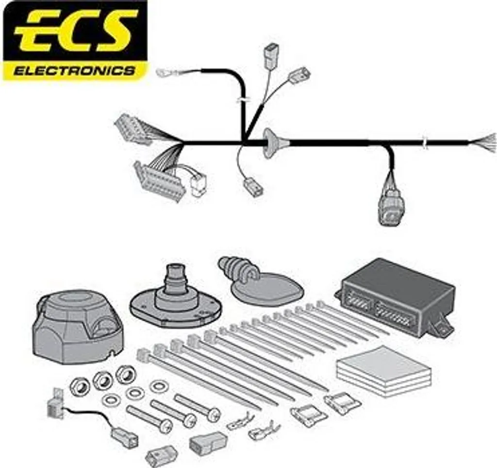 E-Set ECS FR-054-DL per Ford B-MAX JK | Kit Cablaggio Specifico 13 Pin
