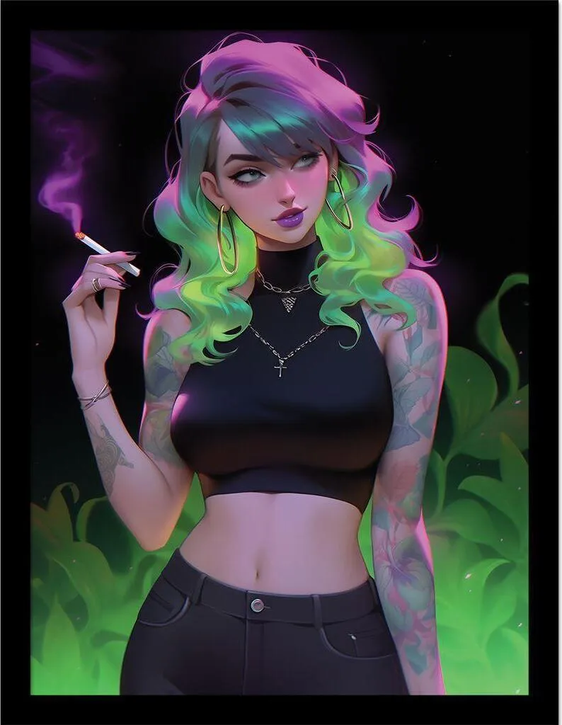 Ada Ingram - Poster incorniciato "Doobie Girl" PM9573 (40 cm x 30 cm) (a colori)