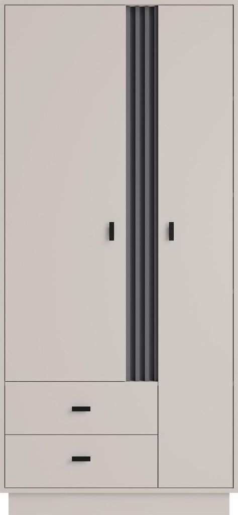 Masseno Drehtürenschrank PUNTO 90/195/60cm 2-türig Kaschmir