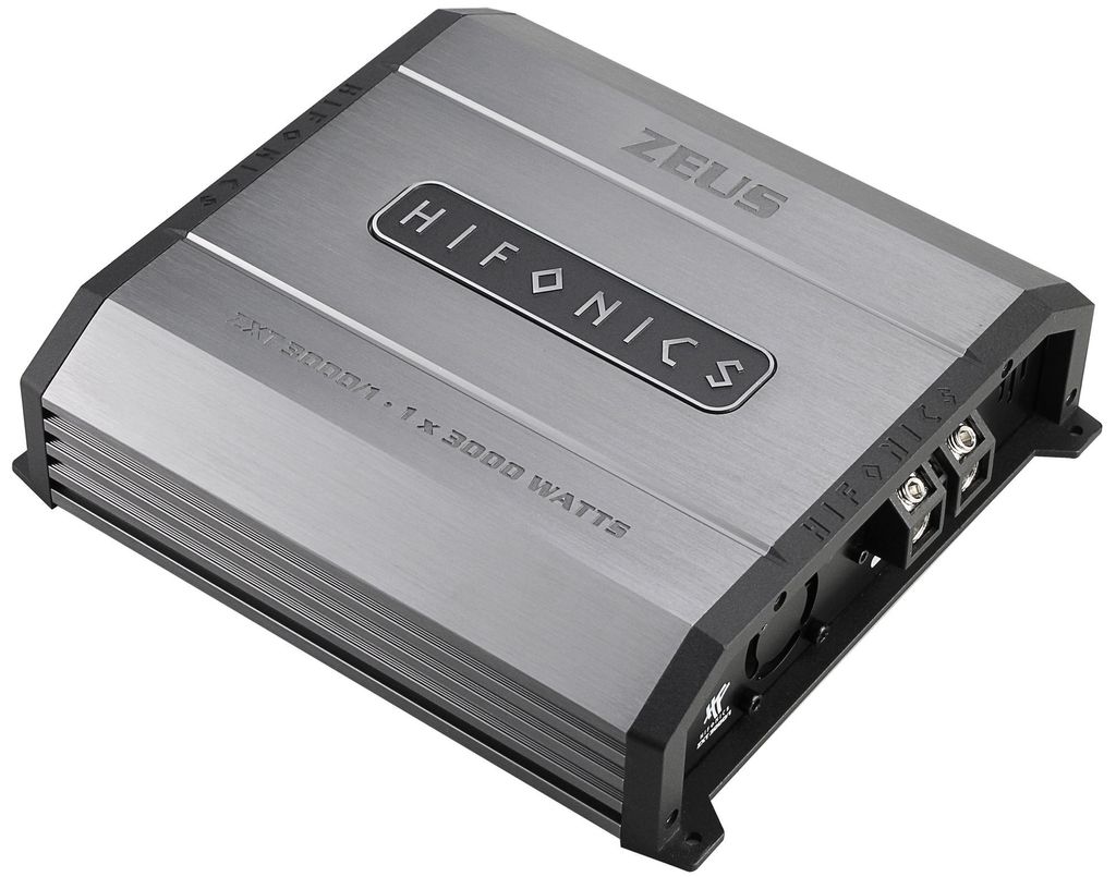 Hifonics ZXT3000/1, D, 1 kanaal, 3300 W, 3300 W, 0,07%, Productafbeelding 