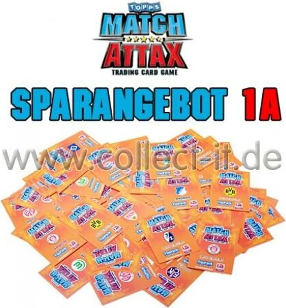 Pack Collection Match Attax 10/11 : 1000 cartes Spar 1A pour vos échanges