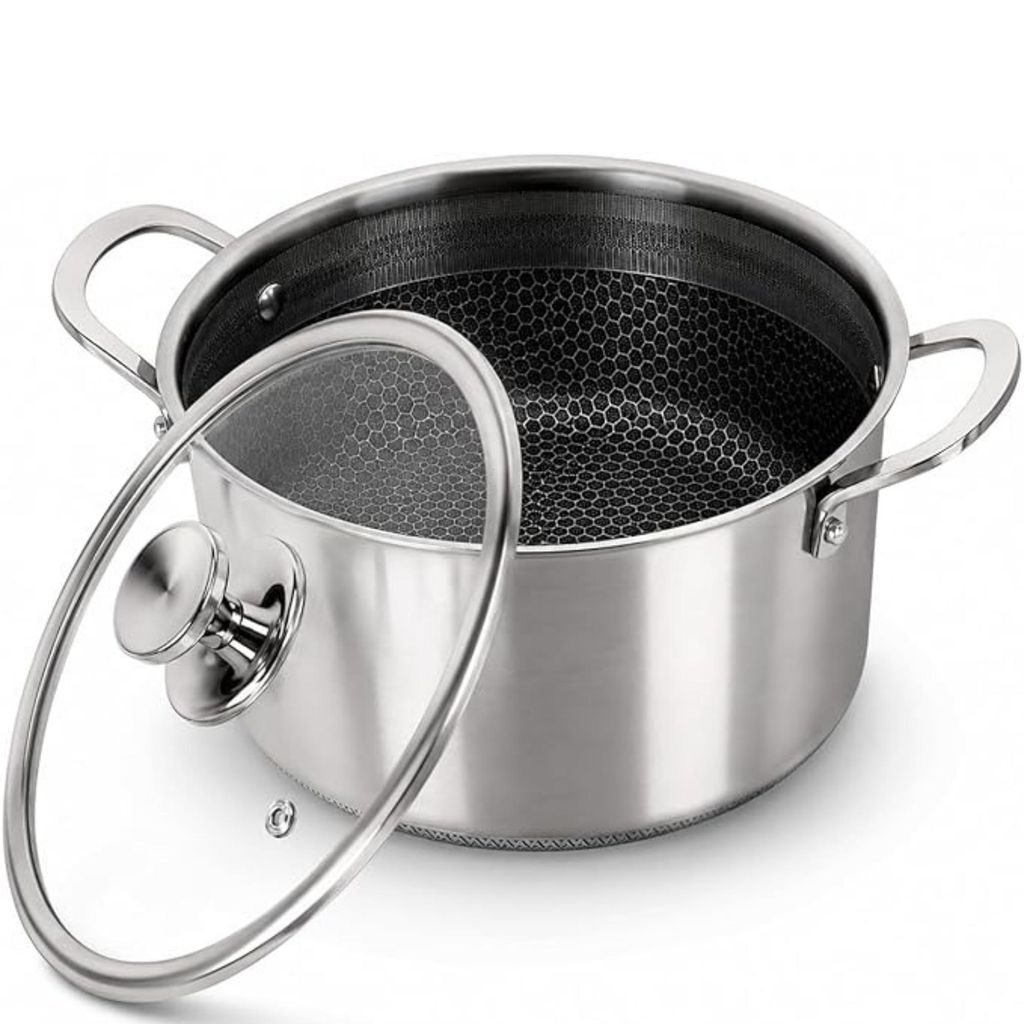 Kochtopf 28 cm Edelstahl mit Honigwabenstruktur Produktbild 