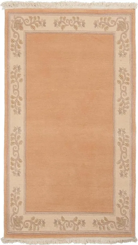 Grand tapis de sol floral en laine vierge NAPISSA 2 pour salon et chambre
