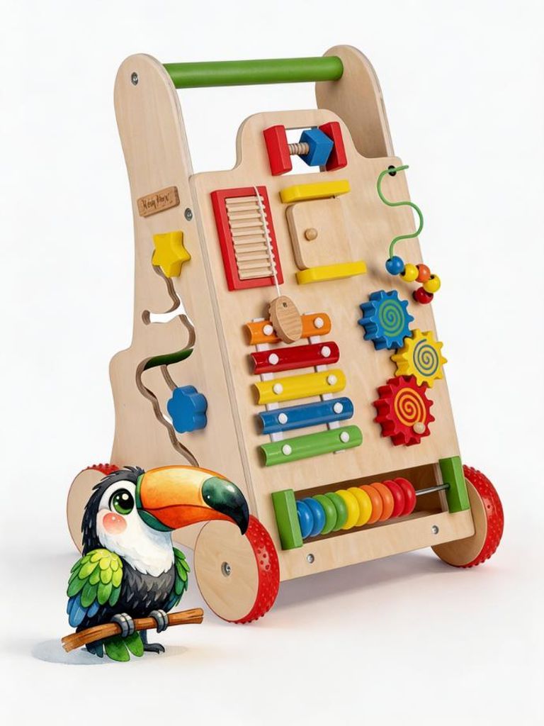 KiddyMoon Marcheur en bois Marcheur amusant pour les Image du produit 