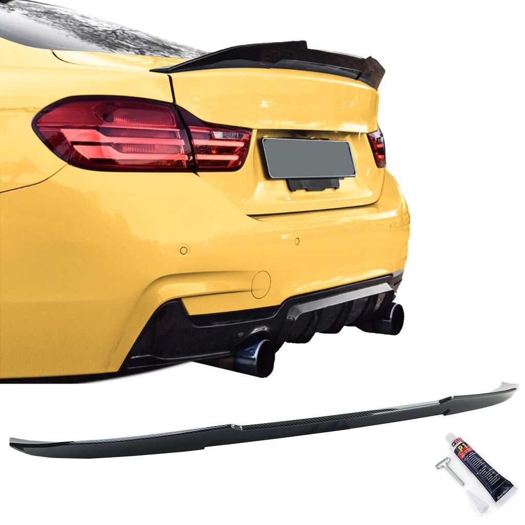 Heckspoiler Spoilerlippe Ducktail CARBON OPTIK für BMW 4er Produktbild 