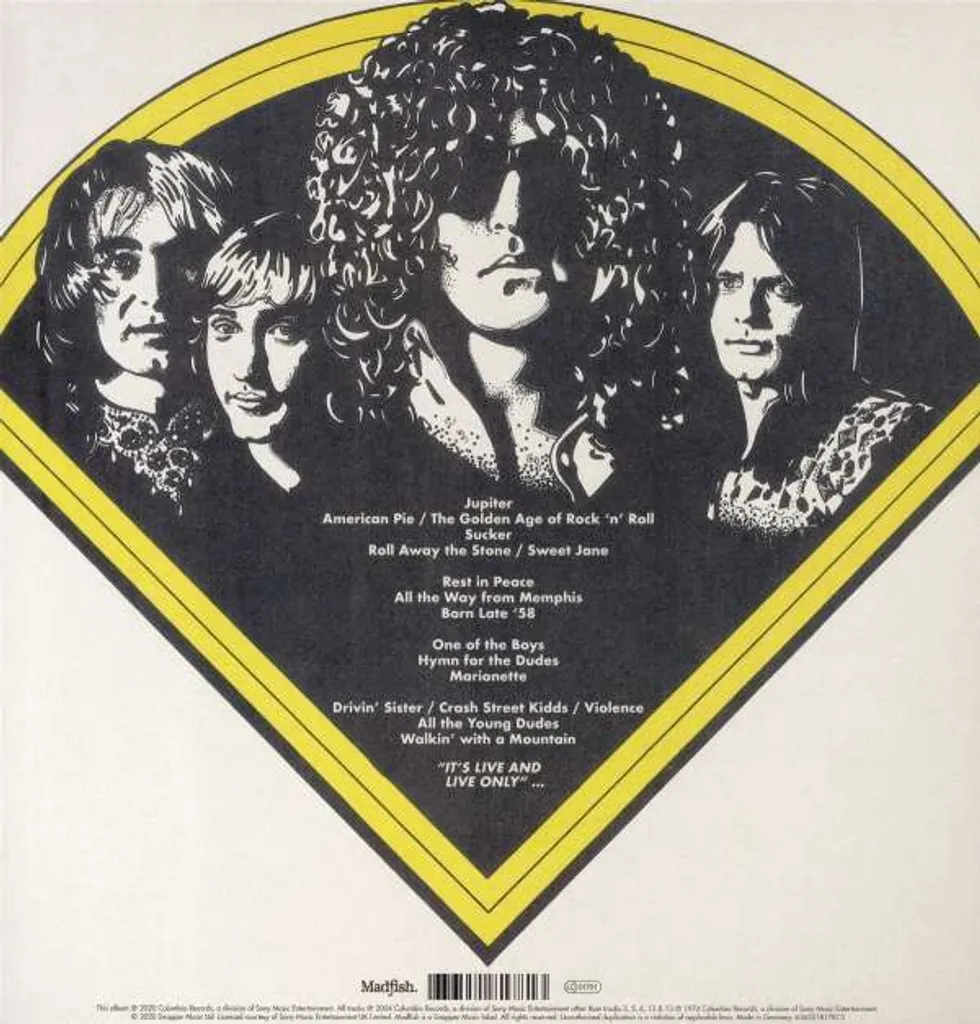 Mott The Hoople Live On Broadway 1974 Vinyle Remastérisé Son Haute Fidélité