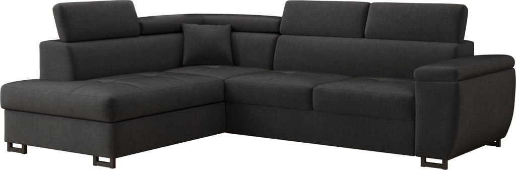 MÖBEL LUX Ecksofa NICOLE, L-Form Sofa mit Schlaffunktion, Produktbild 