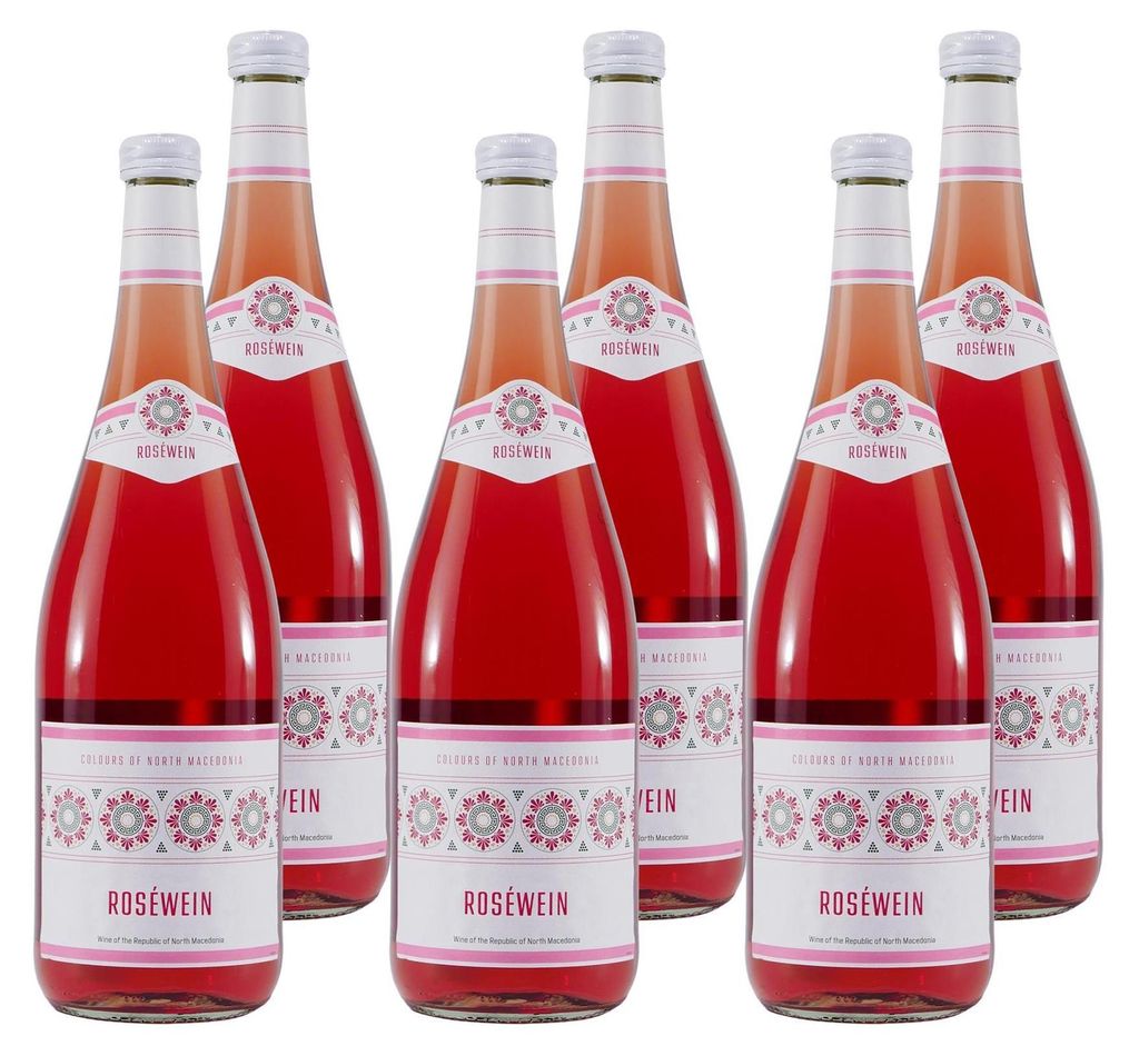 Mazedonischer Roséwein -lieblich- (6 x 1,0L) Produktbild 
