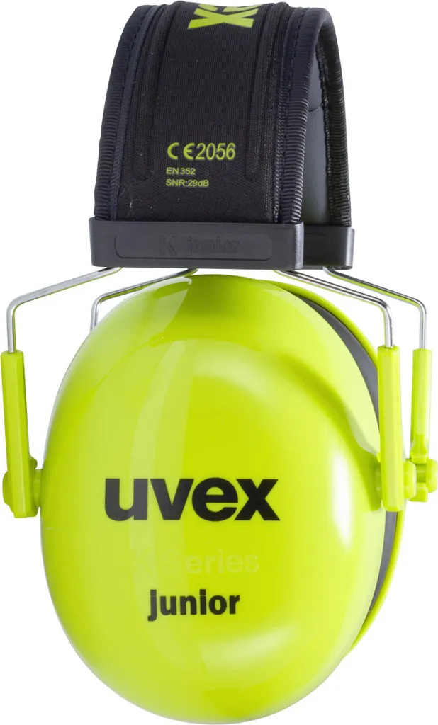 Casque de Protection Auditive Enfant uvex K Junior Vert Lime Réglable