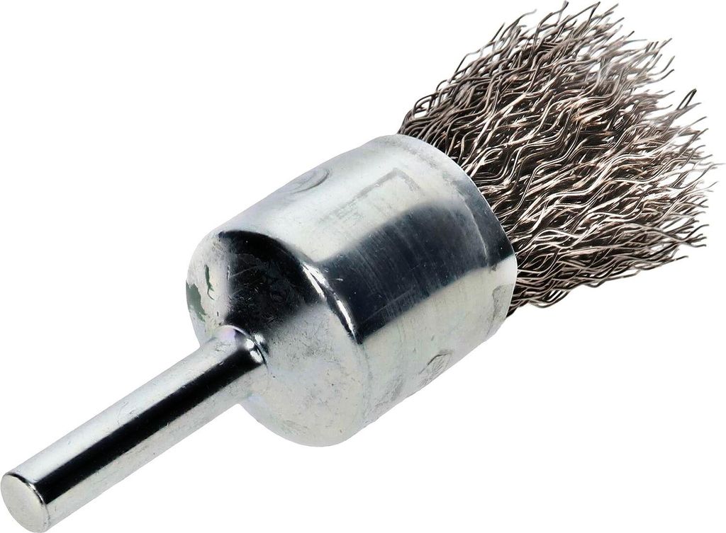 Osborn Drahtbürste für Bohrmaschine ø 12mm - Drahtbürstenaufsatz für schwer zugängliche Stellen - Stahlbürste, gewellter Draht