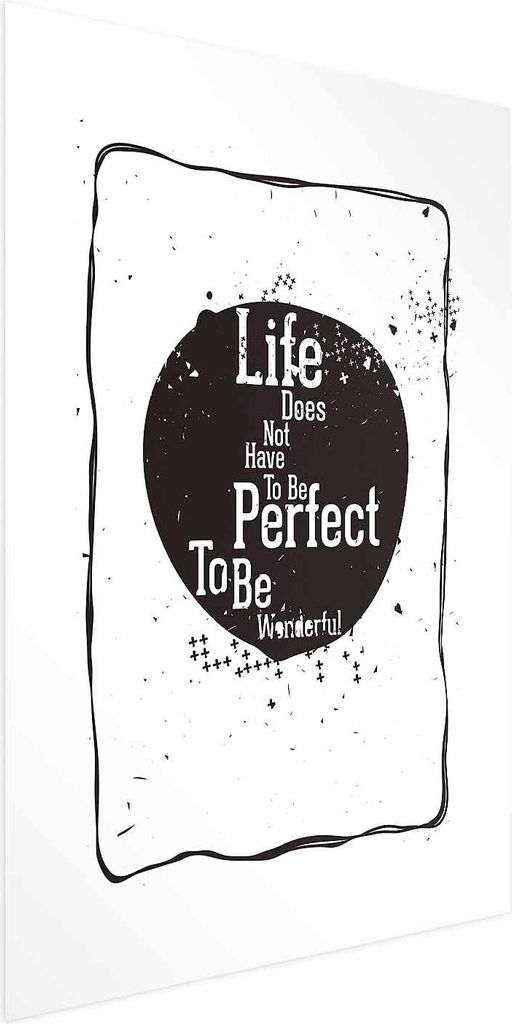 Posterpapier Poster - Life Doesn't Have to Be Perfect to Be Wonderful 21x30 cm Text m-B-0049-ao-a