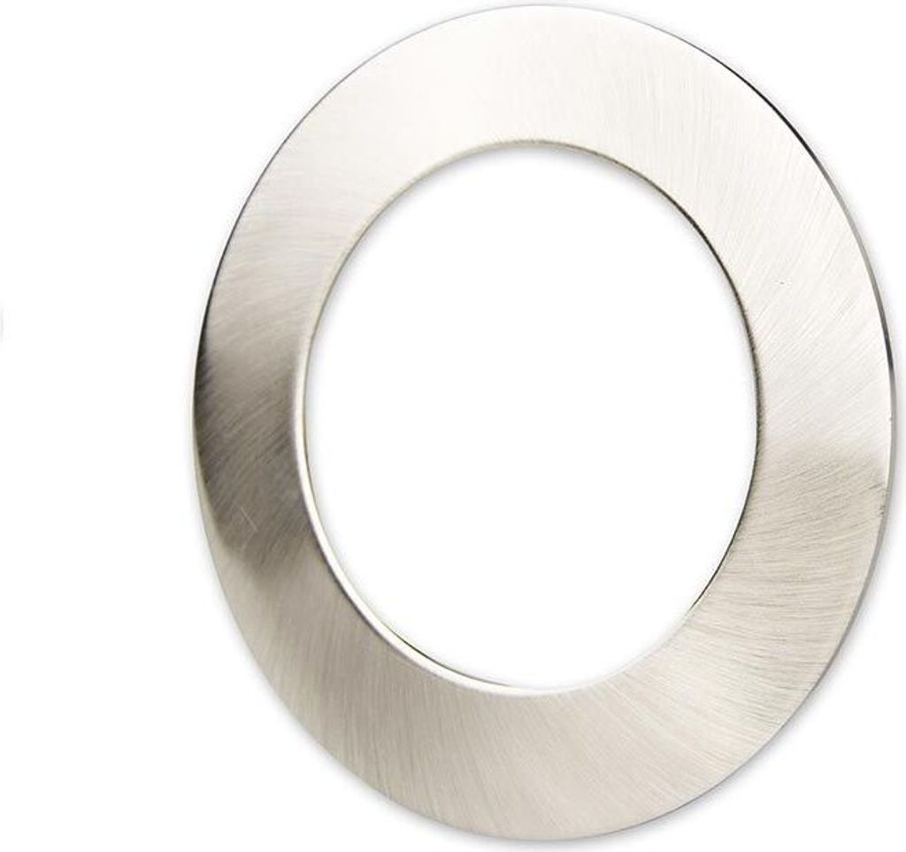 ISOLED Cover Aluminium rund chrom matt für Einbaustrahler Sys-90