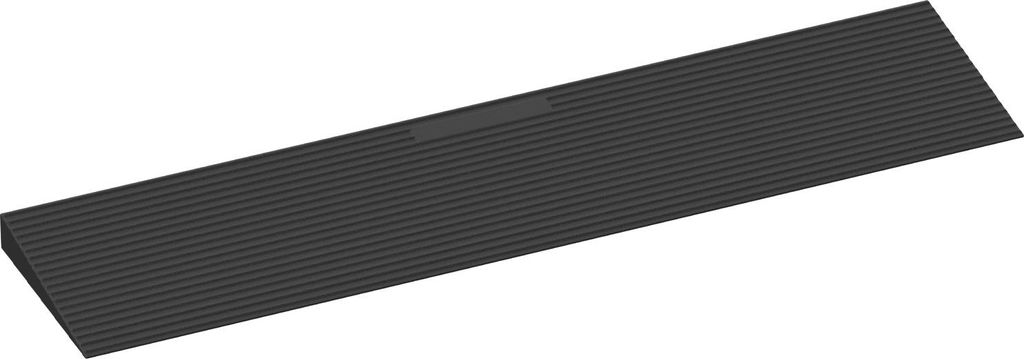 Bettizia Türschwellenrampe Vollgummi, Auffahrrampe 90 x 15 x 2.5 cm, Rollstuhlrampe, rutschfest Schwellenrampe für Türöffnungen, Bordsteine, St...