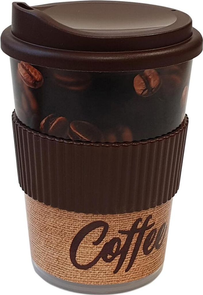 Tazza da caffè PH 250ml con coperchio e polsino Immagine del prodotto 