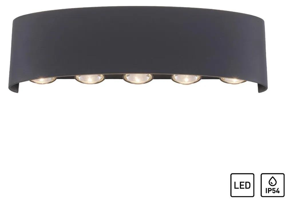 Lampe Extérieure Anti-Humidité IP54 Anthracite LED Basse Tension