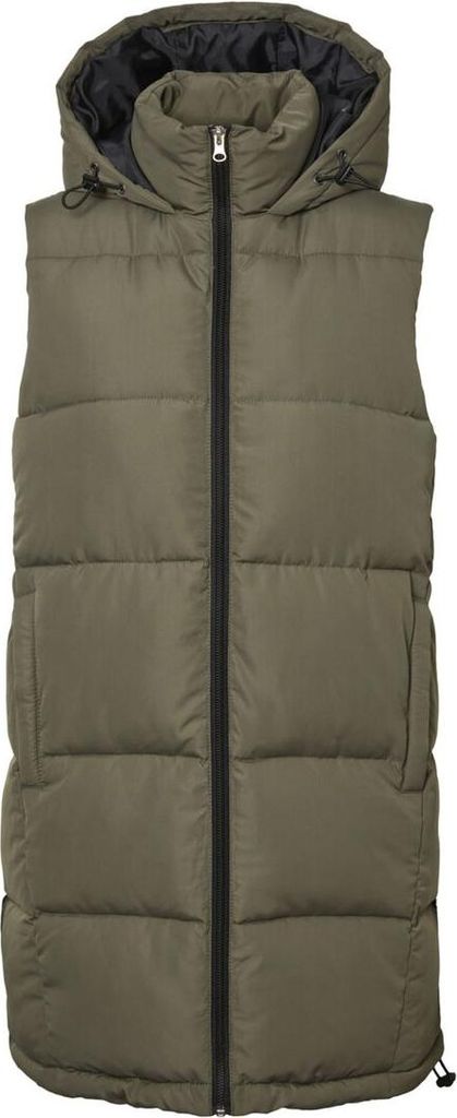 NOISY MAY Lange Puffer Weste Wattierte Stepp Jacke ohne Produktbild 