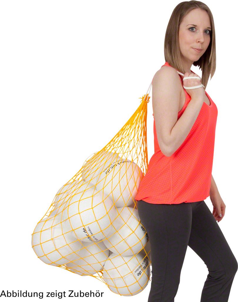 Ballnetz Balltragenetz Balltasche für 10-12 Bälle Fußbälle Handbälle, GELB