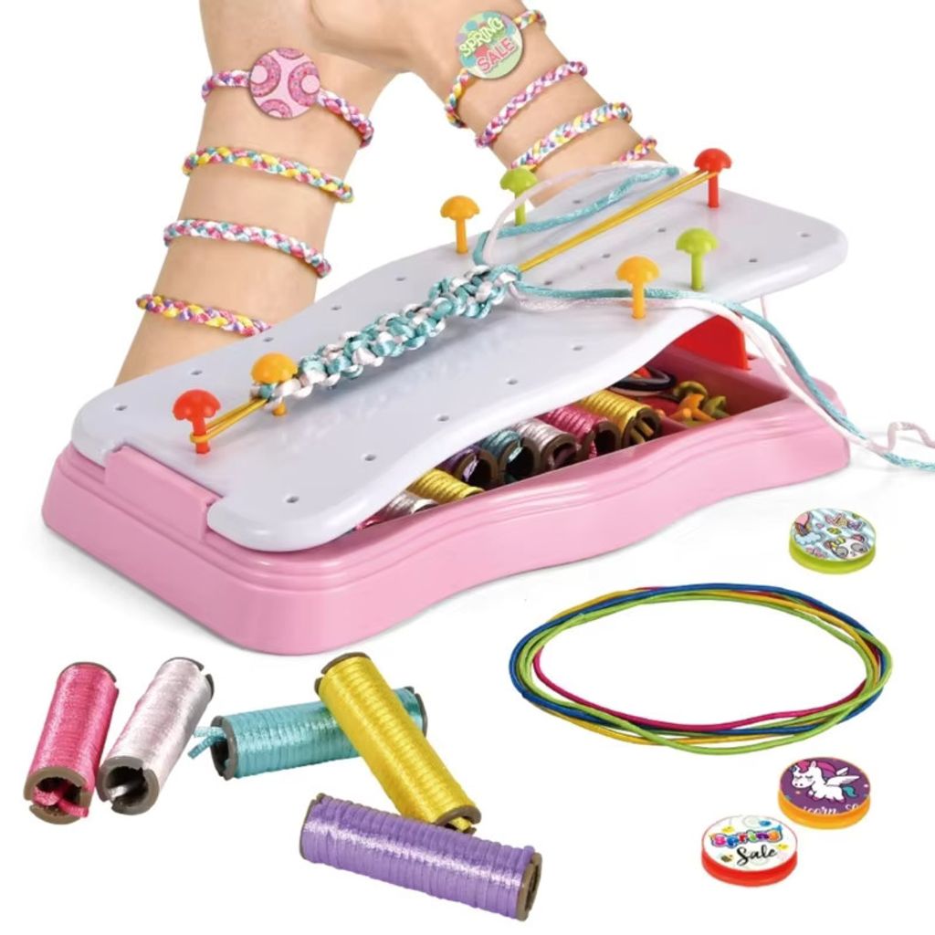 Kit tricot bracelet DIY, kit de bricolage pour enfants à Image du produit 