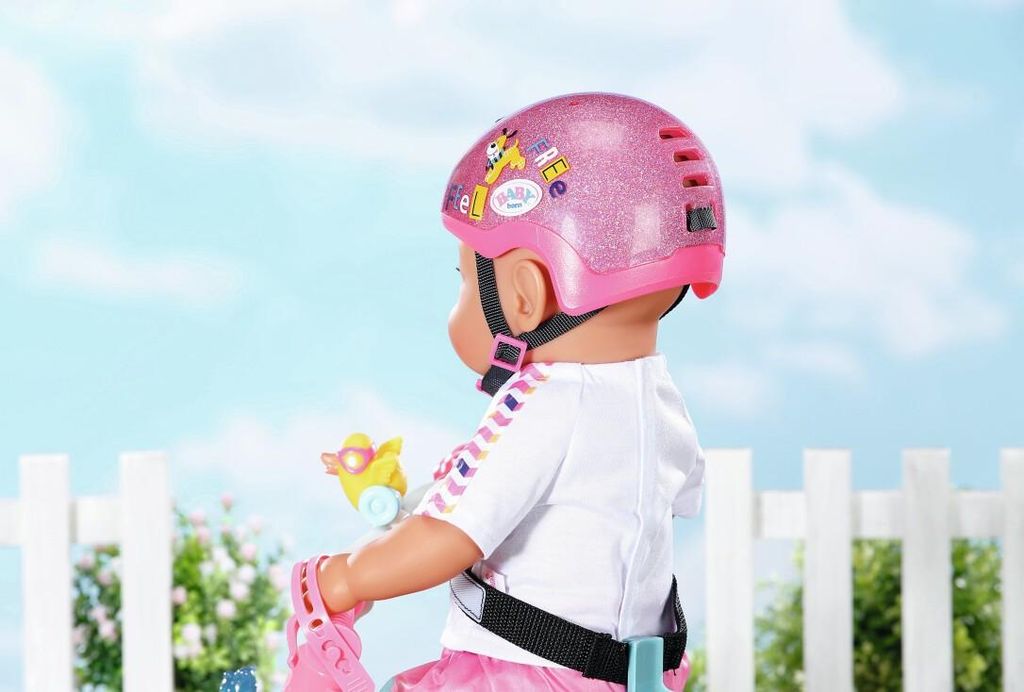 Born Hero BABY Born Fahrradhelm Fr 43 Cm Puppen  Rosa, Von Zapf Creation  (836835)