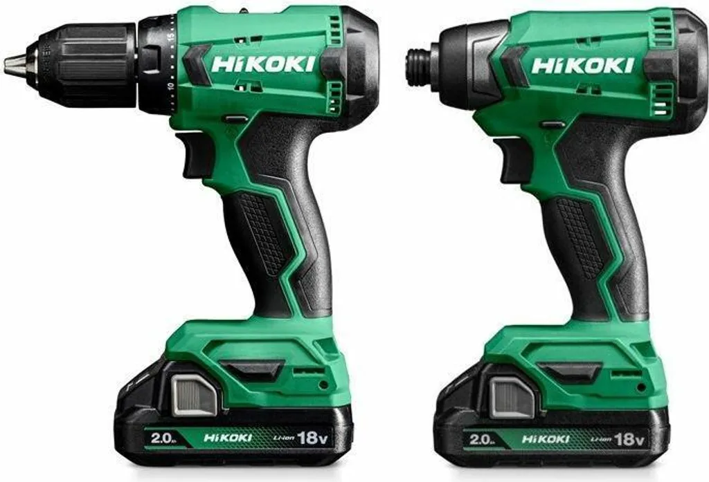 Duo Hikoki 18V DV18DA WH18DA Ultra Compact à Couple Élevé et LED Intégré