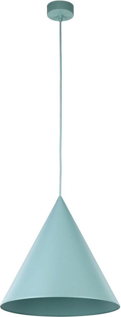 Hängelampe Metall E27 D: 32 cm rund H: max. 165 cm Mint Retro