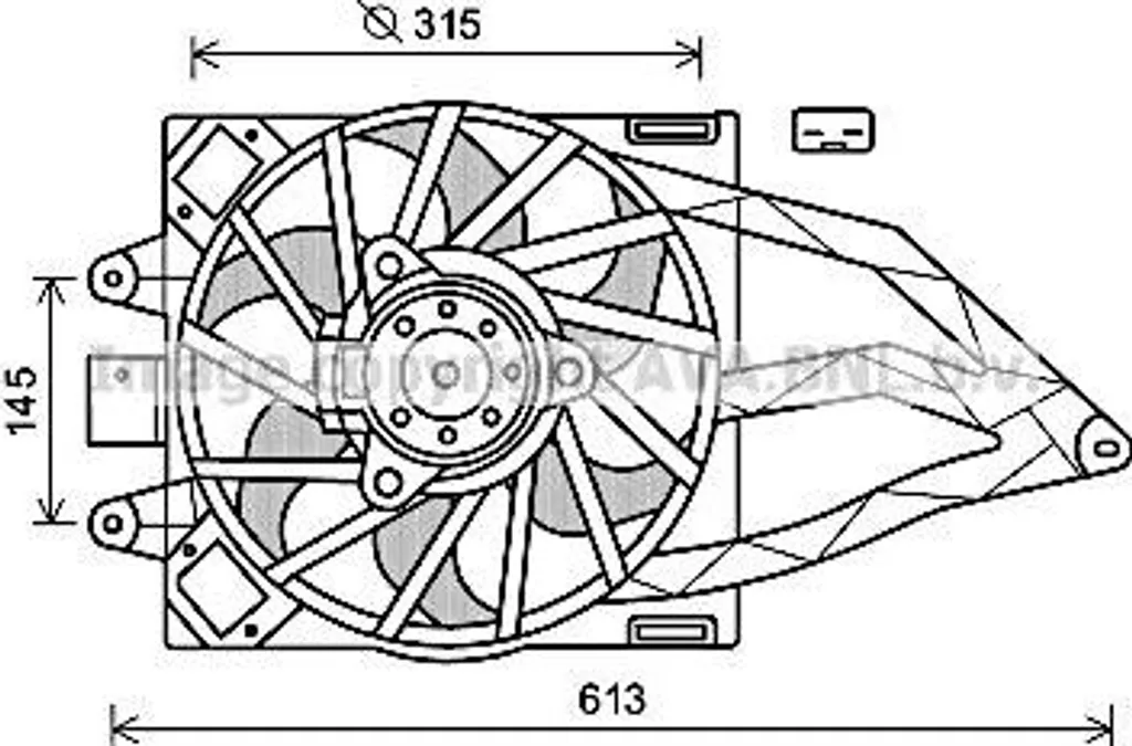 Ventilateur de Rechange AVA FT7565 pour Panda - Solution de Refroidissement