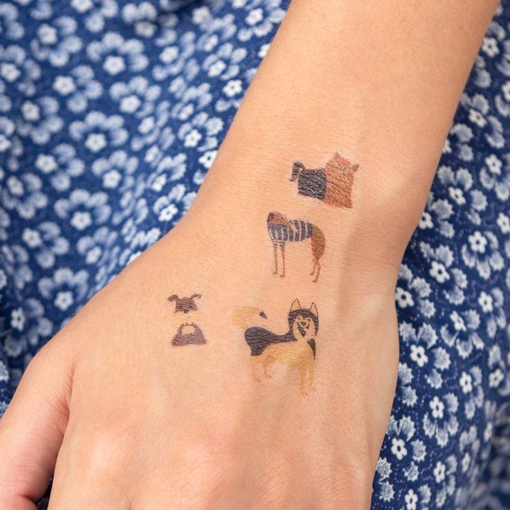 Rex London abwaschbare Tattoos für Kinder Hund Produktbild 3