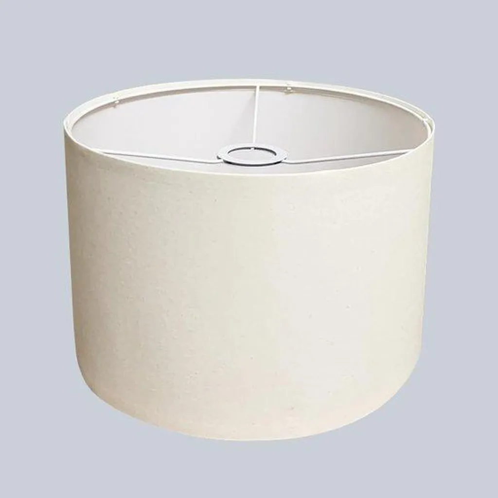 Abat-jour pour lampe de table et applique murale en lin blanc 30 cm