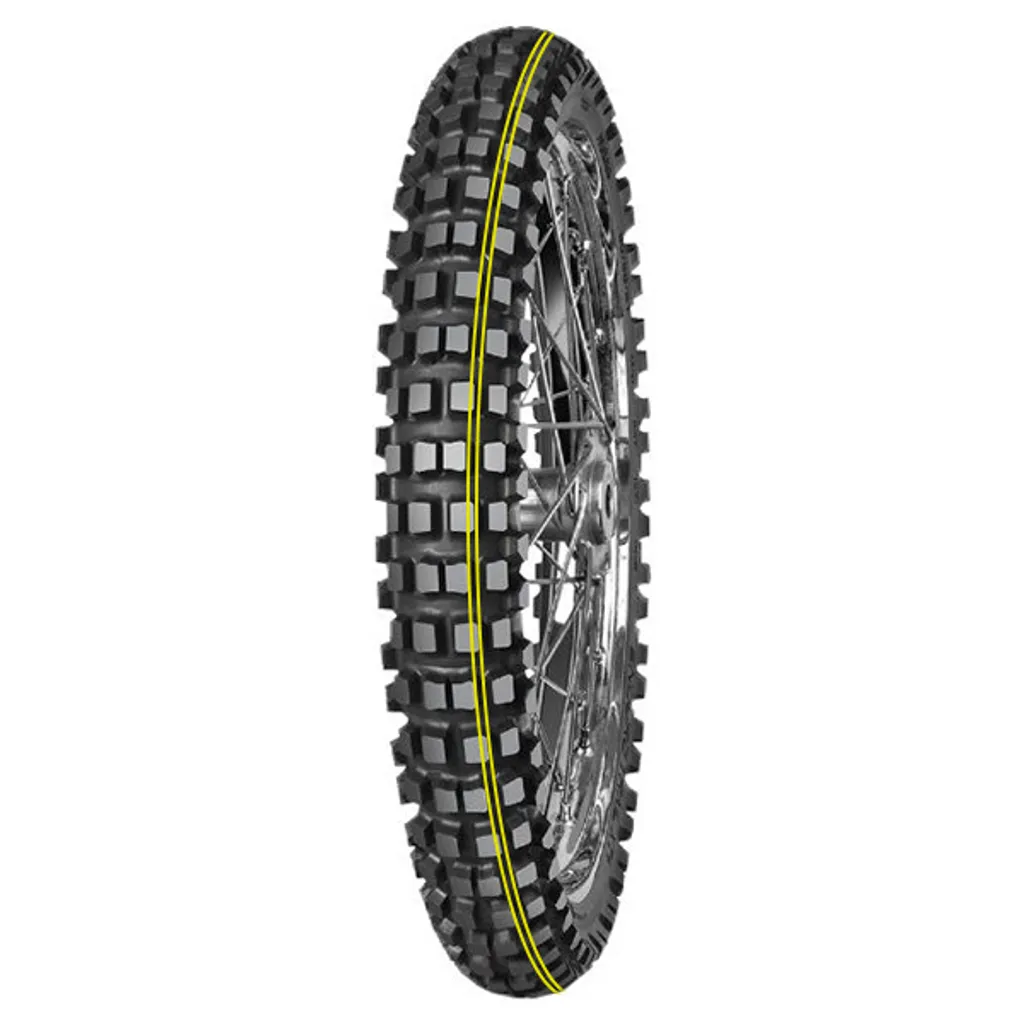 Pneu Mitas Enduro Trail Xt+ Dakar 120/70 B19 60H avant renforcé jaune