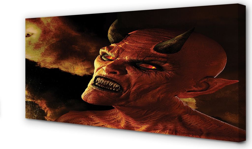 Leinwandbild 120x60 Wandkunst Teufel