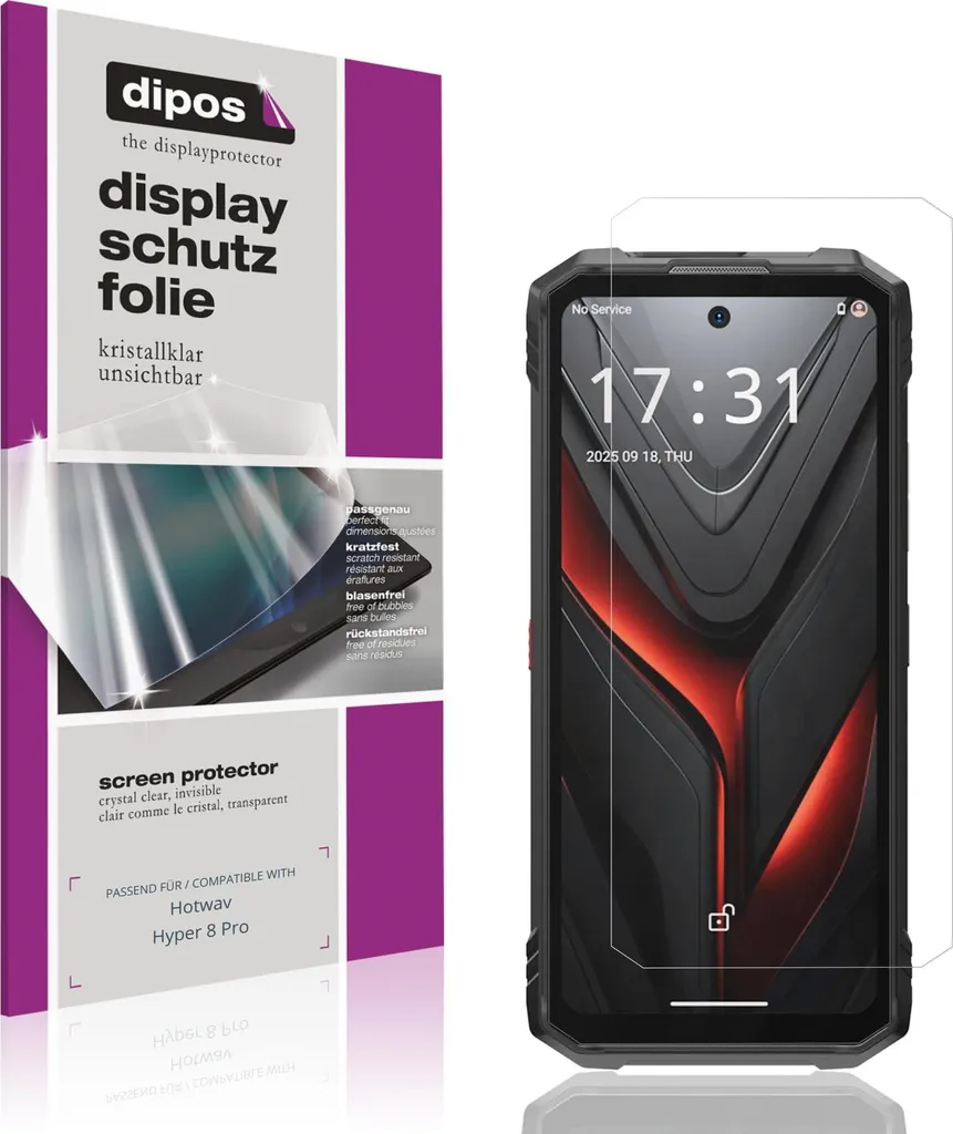 Offerta 4x Pellicola per Hotwav Hyper 8 Pro - dipos Claro Display
