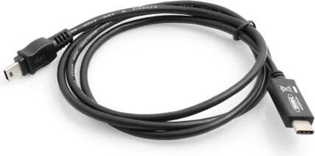 System-S USB 3.1 Type C (male) zu USB 2.0 Mini-B (male) Kabel Verlängerung 100 cm