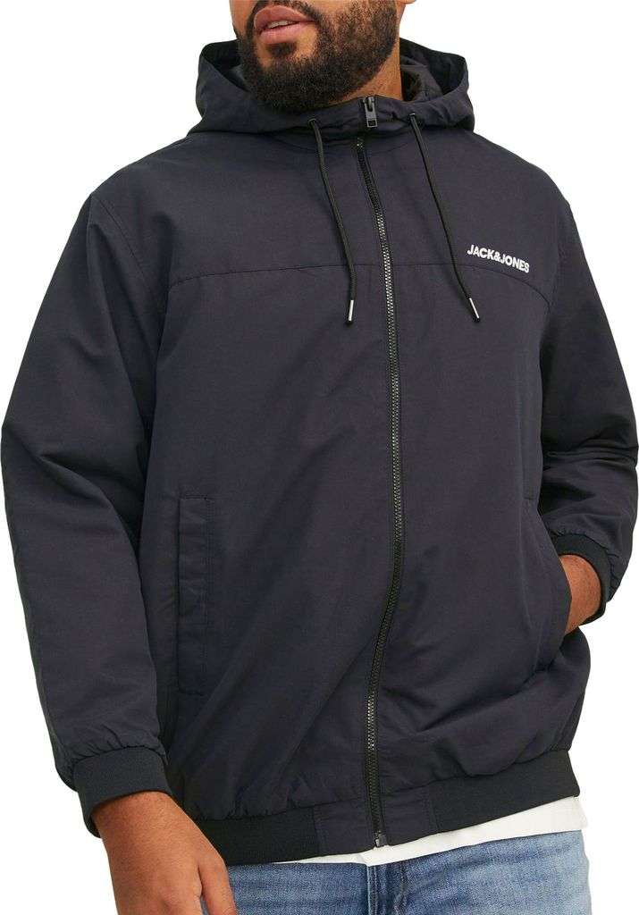 Jack & Jones Rush Blocking Hood Bomber Jacke Herren (Übergröße)
