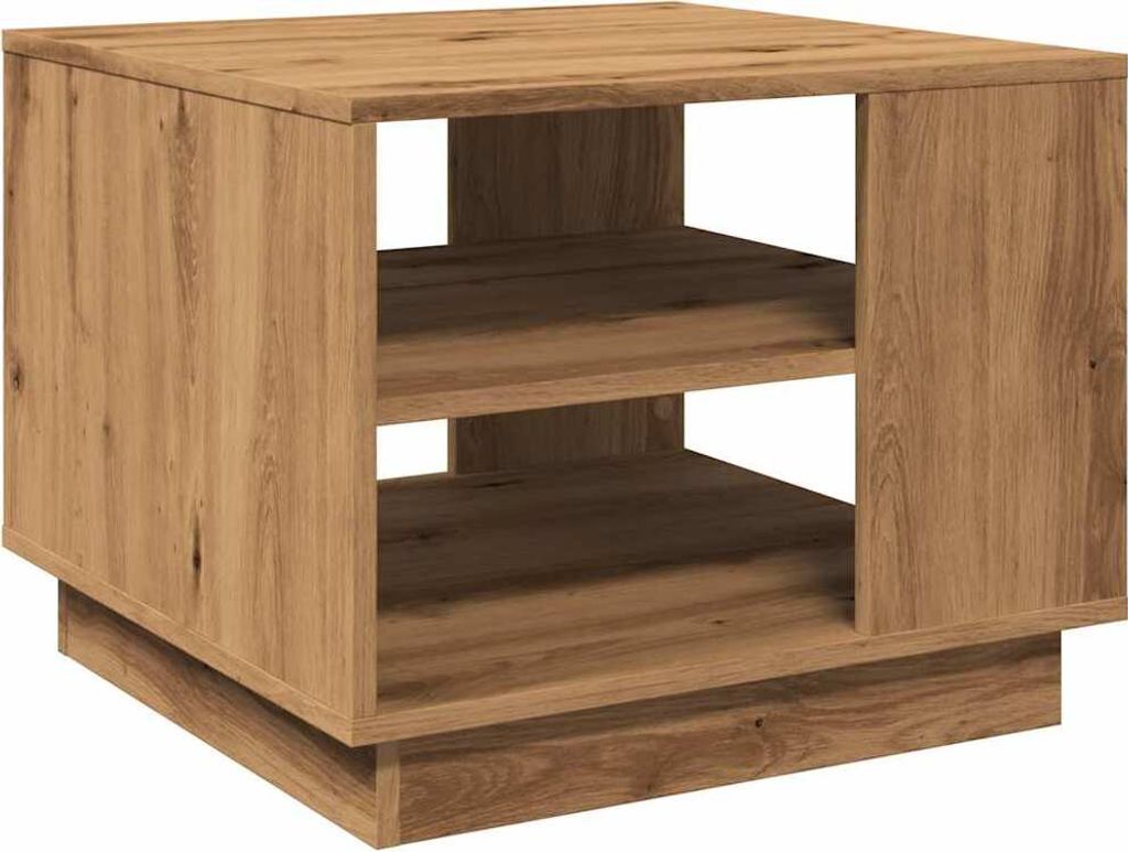 vidaXL Couchtisch Artisan-Eiche 55x55x42 cm Holzwerkstoff