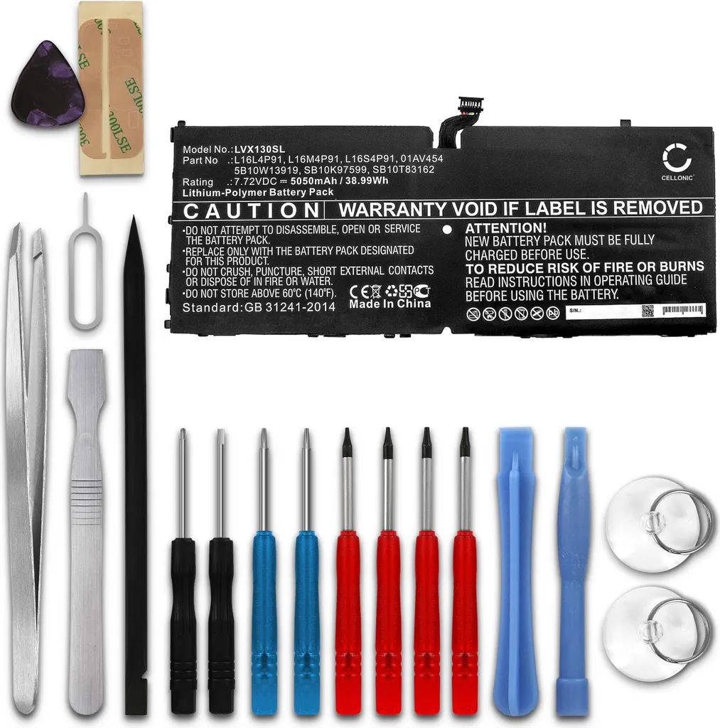 Batterie 5050mAh 7.72V Haute Capacité pour Lenovo Thinkpad X1 Tablet Gen 3