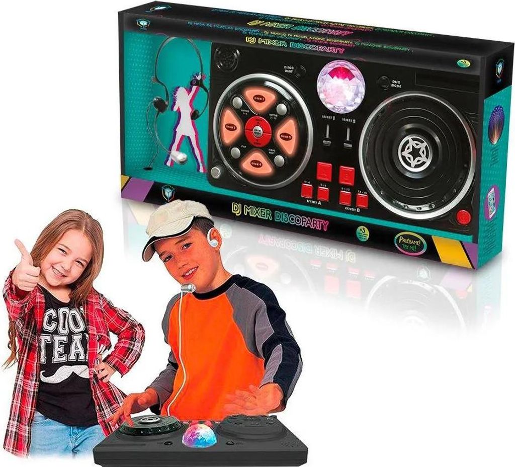 DEQUBE- Mixer per DJ con basi ed effetti, inclusa palla Immagine del prodotto 