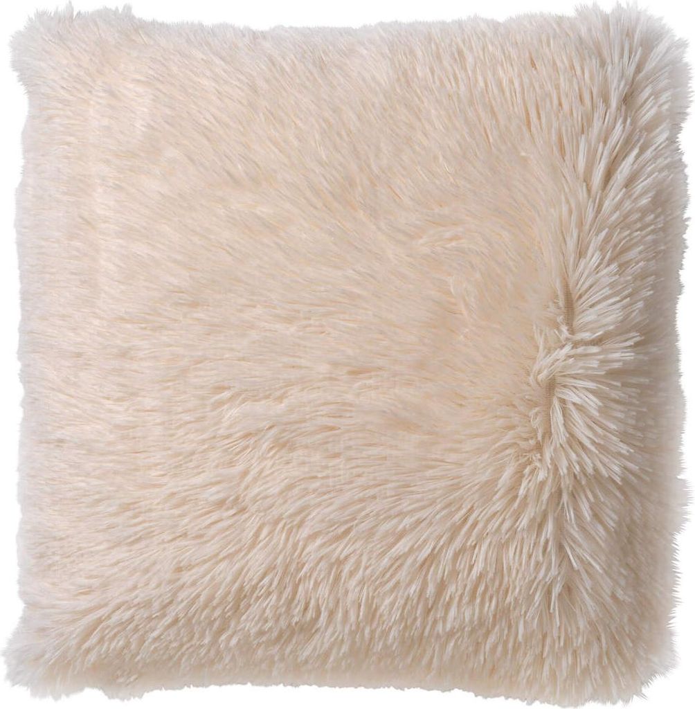 Dutch Decor Kissenbezug Fluffy 60x60 cm Weiß Unifarben