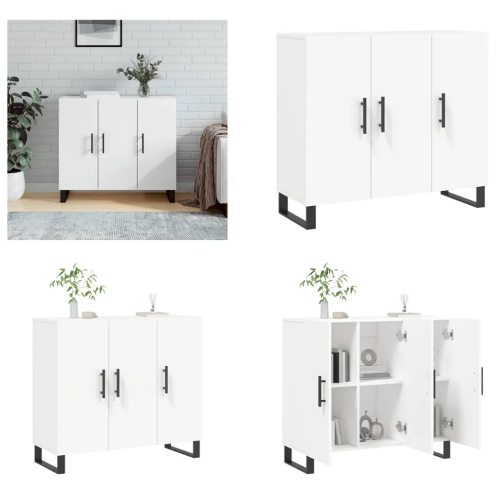 Armadio Portaoggetti Bianco 90x34x80 cm vidaXL - Qualità e Prezzo