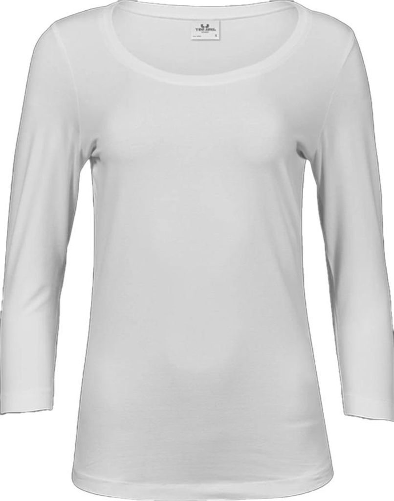 Tee Jays - T-Shirt für Damen, 3/4 Ärmel RW10902 (XXL) (Weiß)