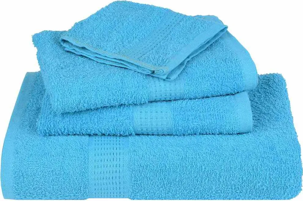 Set 10 Salviette Ospite Turchesi 30x50 cm | Spugna Cotone Tradizionale - 4