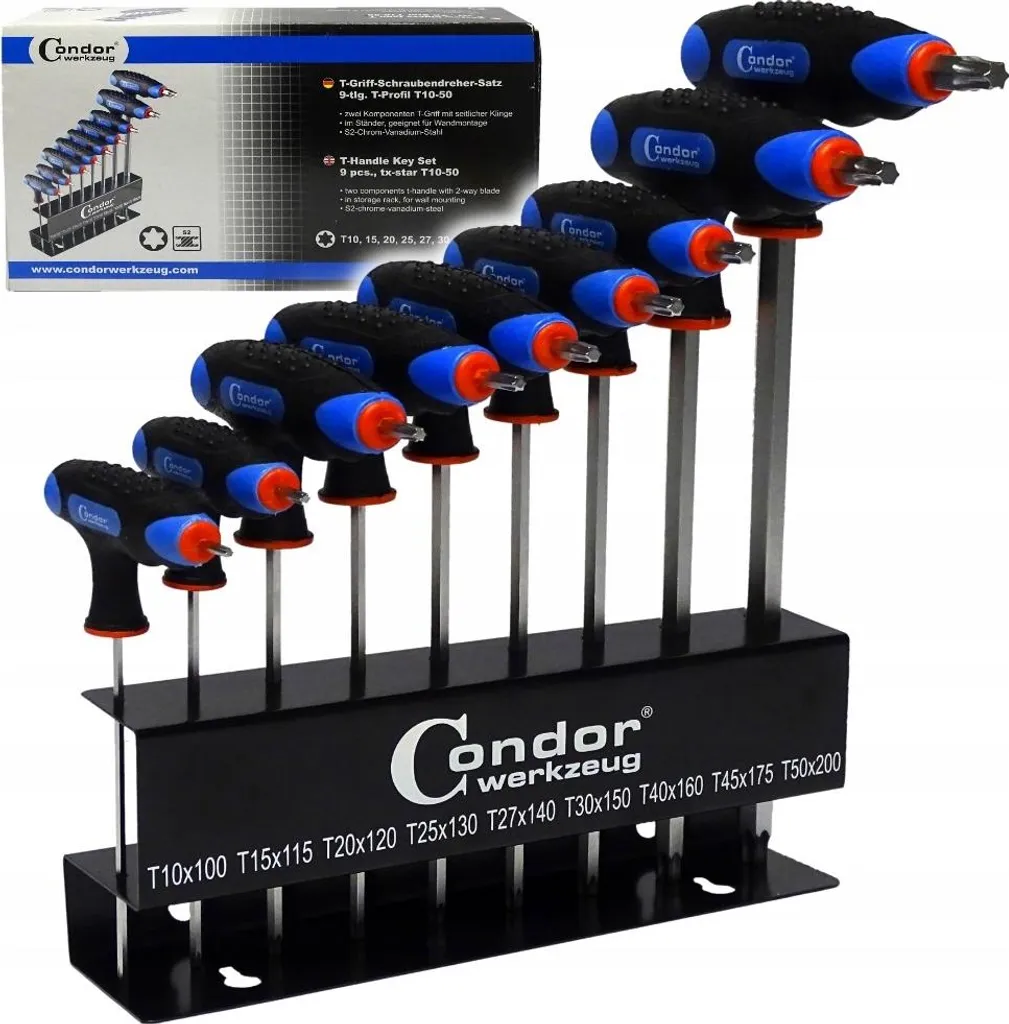 Jeu de tournevis Condor 1119 idéal pour débloquer les vis difficiles